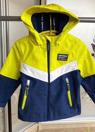 Новая куртка деми ветровка soft shell 92-98см/2-3р c&a