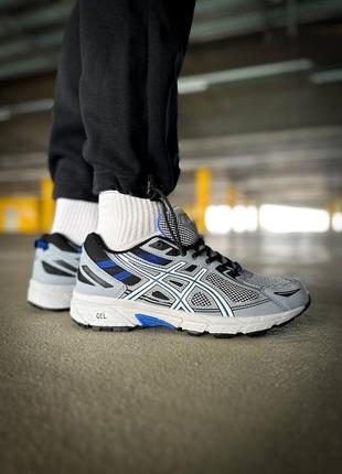 Asics gel venture 6 "grey/blue"2 фото