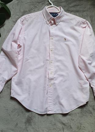 Брендовая хлопковая рубашка polo ralph lauren! оригинал!