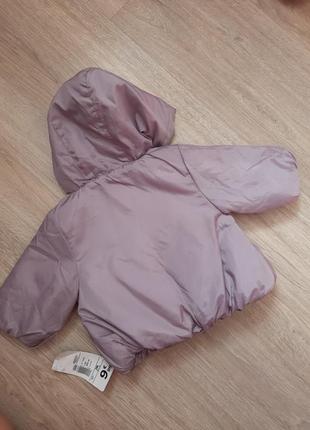 Нежная  курточка, на синтепоне на 3-6 месяцев kiabi2 фото