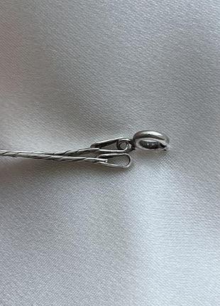 Вінтажний срібний плоский чокер кольє ланцюжок зі срібла італія вінтаж 80ті срібло 925 як золото9 фото