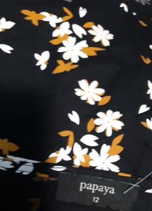 100% вискоза женская натуральная блуза, вискозная блузка мелкий цветок штапель.5 фото