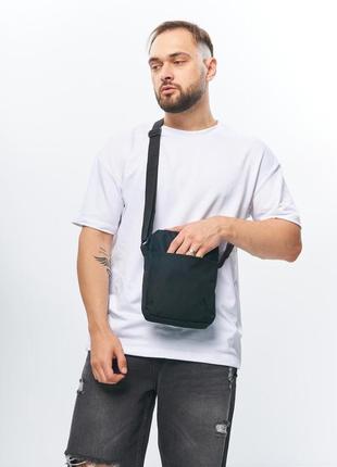 Мессенджер adidas , барсетка адидас чёрная ,сумка брендовая барсетка черная  на плечо лого,сумка на лето