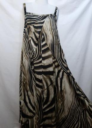 Свободный  шикарный сарафан в пол. летнее двуслойное длинное платье, женское плаття фотосессия2 фото