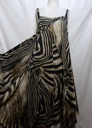 Вільний шикарний сарафан на підлогу. літня двошарова довга сукня, жіноче плаття принт. фотосесія