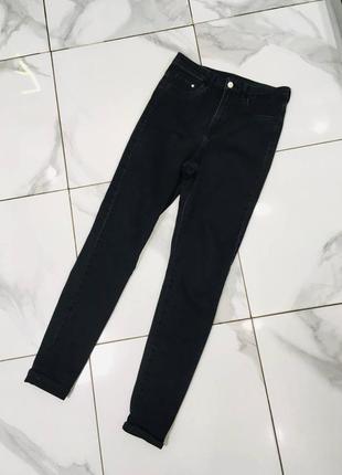 Графитовые джинсы скинни джеггинсы h&m 29 / дефект1 фото