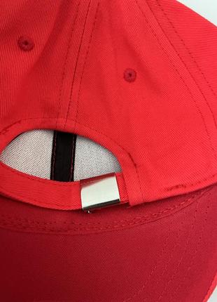 Червона кепка бейсболка преміум-якості, котонова кепка6 фото
