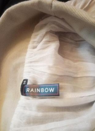 Легчайшая летняя юбка с подъюбником в бохо стиле rainbow7 фото