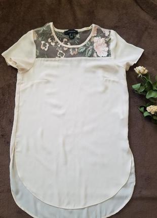 Блузка шифоновая с коротким рукавом и вышивкой atmosphere2 фото
