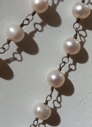 Перли,срібло,сережки,намисто3 фото