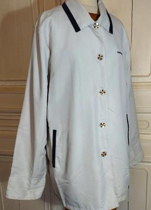 Плащ вітровка pierre balmain vintage 90s beige navy light jacket luxury1 фото