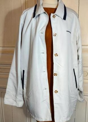Плащ вітровка pierre balmain vintage 90s beige navy light jacket luxury2 фото