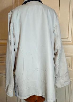 Плащ вітровка pierre balmain vintage 90s beige navy light jacket luxury5 фото