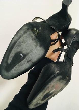 Оригинальные кожаные туфли для танцев 39 от werner kern italy6 фото