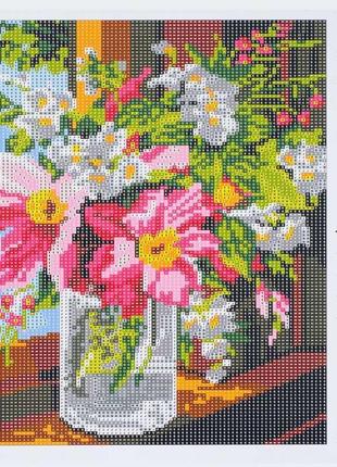 Алмазна мозаїка gb 86316  "tk group", 30х40 см, "букет квітів у вазі", в коробці