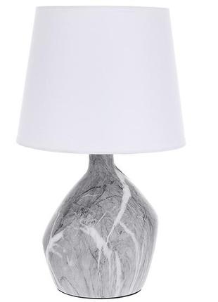 Настольная лампа с тканевым абажуром marble grey d23*39см 242-212 товар от производителя