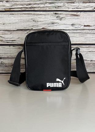 Сумка puma чорного кольору / чоловіча спортивна сумка через плече пума / барсетка puma3 фото