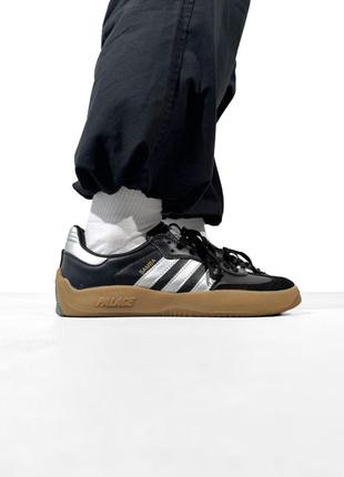 Palace x adidas puig samba black/sliver