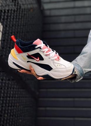 Кроссовки nike m2k tekno yellow blue red