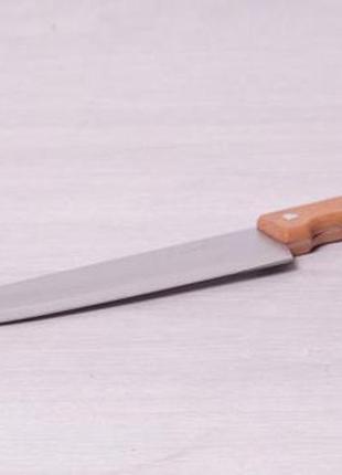 Нож кухонный kamille wood "шеф-повар" 20см с деревянной ручкой1 фото
