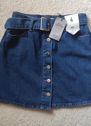 Джинсовая юбка деним со