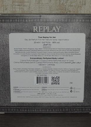 Replay true replay for her подарочный набор для женщин оригинал2 фото