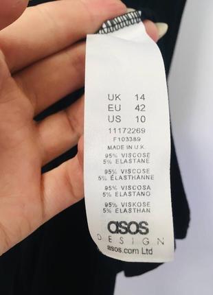 Черное платье на одно плечо с длинным рукавом asos design хл4 фото