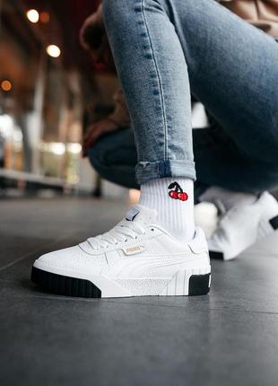 Жіночі кросівки puma cali "white/black"