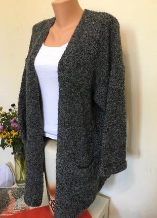 Кардиган буклированный шерсть/мохер 48 l/xl