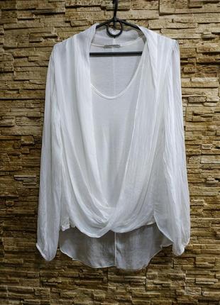 Стильная блузка из натурального шелка /100% шёлк