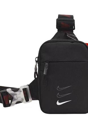 Сумка nike mini bag swoosh.  черная унисекс