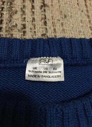 Прикольный новогодний свитер свитерок с сантой от f&f