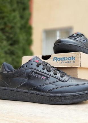 Кроссовки мужские reebok club черные 🌶 кроссовки мужские reebok4 фото