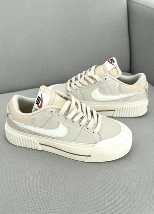 Nike court legacy beige10 фото