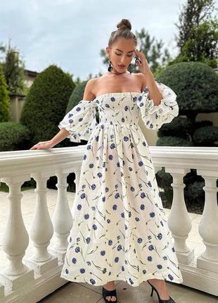 Невесомое платье из качественного муслина ☀️1 фото