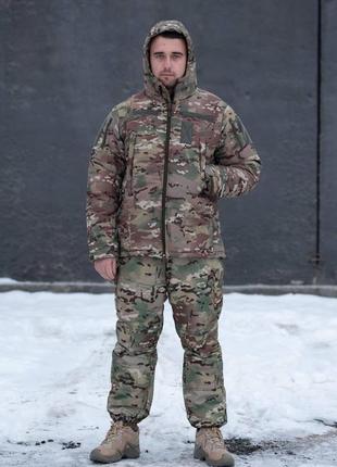 Зимова чоловіча куртка omni-heat на холлофайбері з підкладкою мультикам6 фото