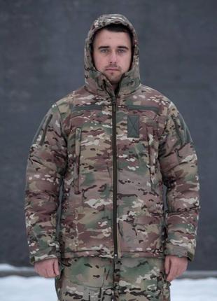 Зимняя мужская куртка omni-heat на холлофайбере с подкладкой мультикам1 фото