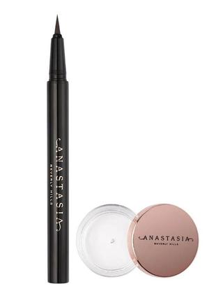 Набор для бровей с эффектом ламинирования anastasia beverly hills laminated brow kit soft brown 2.5 г + 0.5 мл4 фото