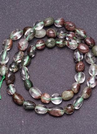 Намистини з натурального каменю моховий агат