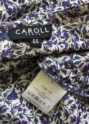 Рубашка блуза , цветы carol paris , франция , оригинал4 фото