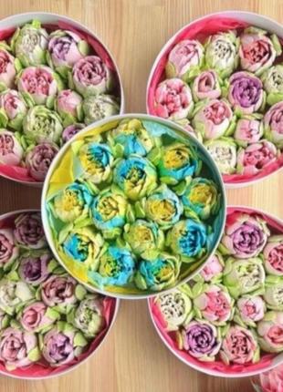 Букеты зефирных цветов, наборы из зефира,украшения на праздники2 фото