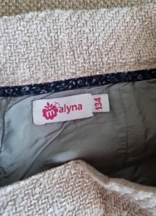 Пудровые твидовые кюлоты от украинского бренда malyna6 фото