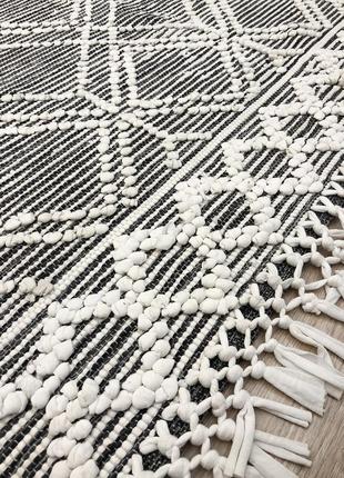 Ковер в скандинавском стиле oslo серый, ручная работа "kg"