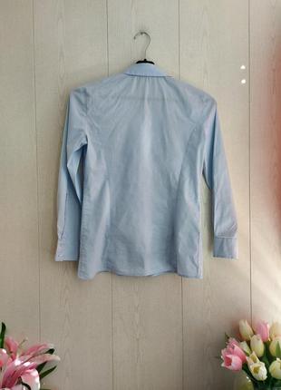 Стильная брендовая рубашка  hugo boss/качественная рубашка голубого цвета2 фото
