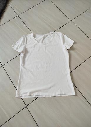 Біла хлопкова футболка1 фото
