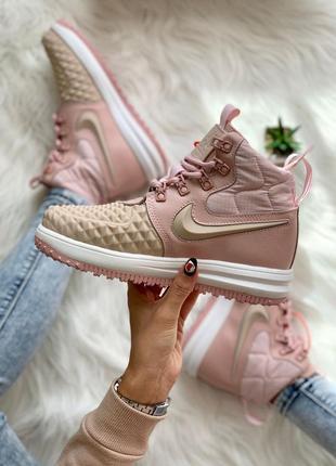 Nike lunar force 1 duckboot 17 pink женские кроссовки 36-401 фото