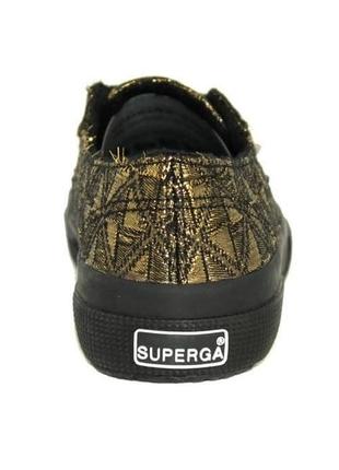 Стильні кеди superga 2750-fabric 917 negro (італія)5 фото