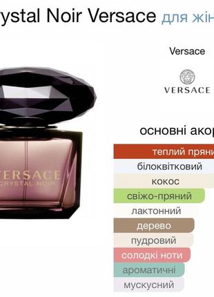 Crystal noir versace 90ml tester парфуми жіночі4 фото