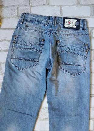 Джинси чоловічі original denim ls luvans блакитні8 фото