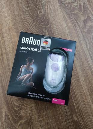 Епілятор braun silk epil 3 з підсвіткою новий